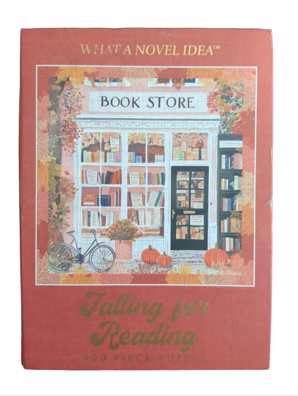 What A Novel Idea "Falling For Reading" 500 Piece Puzzle | Vintage Book Box